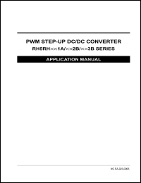 RH5RH363B-T1 datasheet: PWM step-up DC/DC converter. Output voltage 3.6V. Internal Tr./External Tr. (selectively available) (oscillator frequency 100kHz, with chip enable function). Taping type T1 RH5RH363B-T1