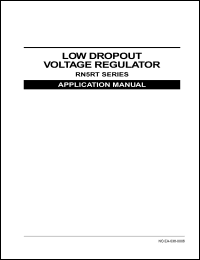 RN5RT23AA-TR datasheet: Low dropout voltage regulator. Output voltage 2.3V. Standard taping type TR RN5RT23AA-TR