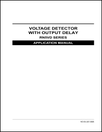 RN5VD29AA-TR datasheet: Voltage detector with output delay. Detector threshold 2.9V. Output type Nch open drain. Standard taping type TR RN5VD29AA-TR