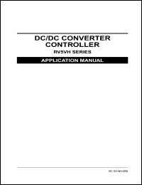 RV5VH101-E1 datasheet: DC/DC converter controller. Internal Lx driver transister type. Taping type E1 RV5VH101-E1