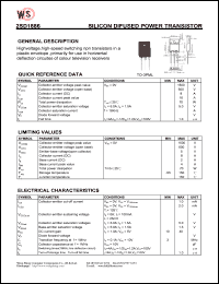 2SD1886 datasheet: Silicon diffused power transistor. 2SD1886