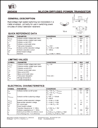 2SD820 datasheet: Silicon diffused power transistor. 2SD820