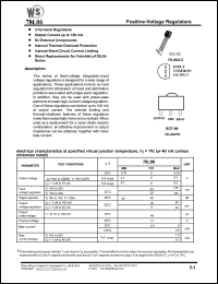 78L06ACZ datasheet: Positive-voltage regulator. Output current up to 100mA 78L06ACZ