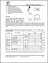 79L12ACZ datasheet: Negative-voltage regulator. Output current up to 100mA 79L12ACZ