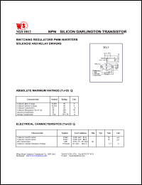 MJ11012 datasheet: NPN silicon darlington transistor. Switching regulators. PWM inverters. Solenoid and relay drivers MJ11012