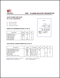 MJ15023 datasheet: PNP. Planar silicon transistor. Audio power amplifier DC to DC converter. MJ15023