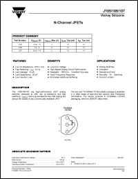 J106 datasheet: N-channel JFET J106