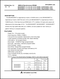 M2V64S20BTP-7L datasheet: 64M synchronous DRAM M2V64S20BTP-7L