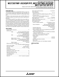 M37207MF-XXXFP datasheet: Single-chip 8-bit CMOS microcomputer for voltage synthesizer & ON-screen display controller M37207MF-XXXFP