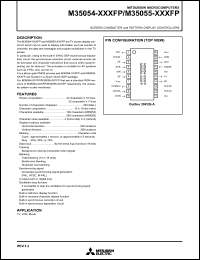 M35055-XXXFP datasheet: Screen character and pattern display controller M35055-XXXFP