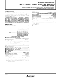 M37212M4-XXXSP datasheet: Single-chip 8-bit microcomputer for voltage synthesizer & ON-screen display controller M37212M4-XXXSP