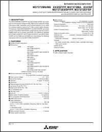 M37272EFSP datasheet: Single-chip 8-bit microcomputer for voltage synthesizer & ON-screen display controller M37272EFSP