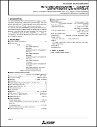 M37272MFH-XXXFP datasheet: Single-chip 8-bit microcomputer with closed caption decoder & ON-screen display controller M37272MFH-XXXFP