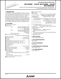 M37280MF-XXXSP datasheet: Single-chip 8-bit microcomputer with closed caption decoder & ON-screen display controller M37280MF-XXXSP