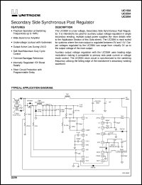 UC3584DWTR datasheet:  SECONDARY SIDE SYNCHRONOUS POST REGULATOR UC3584DWTR