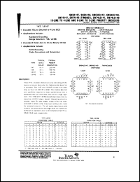 SNJ54LS148FK datasheet:  10-LINE TO 4-LINE AND 8-LINE TO 3-LINE PRIORITY ENCODERS SNJ54LS148FK