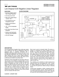 UCC384DP-ADJ datasheet:  LOW DROPOUT 0.5A NEGATIVE LINEAR REGULATOR UCC384DP-ADJ