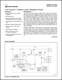 UCC381DP-ADJ datasheet:  LOW POWER 1 AMPERE LOW DROPOUT REGULATOR UCC381DP-ADJ