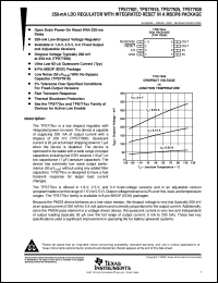 TPS77925DGKR datasheet:  FAST--TRANSIENT-RESPONSE 250-MA LDO VOLTAGE REGULATOR WITH RESET TPS77925DGKR