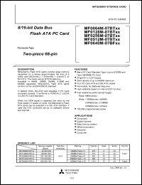 MF0640M-07BT datasheet: 8/16-bit data bus flash ATA PC card MF0640M-07BT