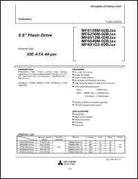 MF601G2-02AJ datasheet: Flash drive MF601G2-02AJ