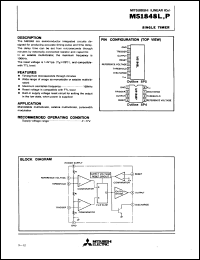 M51848L datasheet: Single timer M51848L