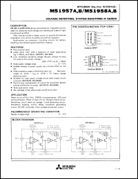 M51958AFP datasheet: Voltage detecting, system resetting IC M51958AFP