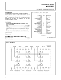 M52732SP datasheet: 3-channel video amplifier M52732SP