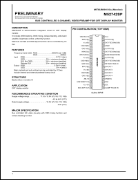 M52742SP datasheet: 3-channel video preamp for CRT display monitor M52742SP