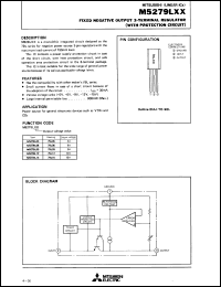 M5279L05 datasheet: Fixed negative output 3-terminal regulator M5279L05