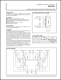M54544L datasheet: Bi-directional motor driver with brake function M54544L