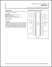 M54610P datasheet: 8-bit parallel data interface for printer M54610P