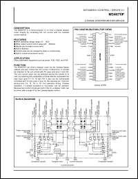 M54670P datasheet: 2-phase stepper motor driver M54670P