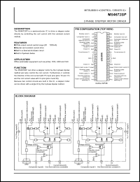 M54672SP datasheet: 2-phase stepper motor driver M54672SP