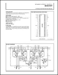 M54678FP datasheet: 2-phase stepper motor driver M54678FP
