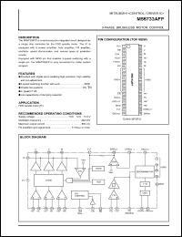 M56733AFP datasheet: 3-phase brushless motor control M56733AFP