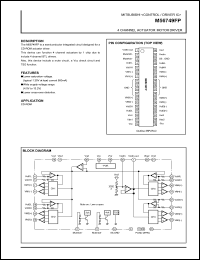 M56749FP datasheet: 4 channel actuator motor driver M56749FP