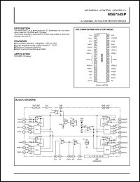 M56754SP datasheet: 4 channel actuator motor driver M56754SP