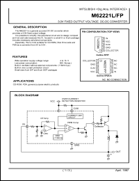 M62221FP datasheet: 3.3V fixed output voltage DC-DC converter M62221FP