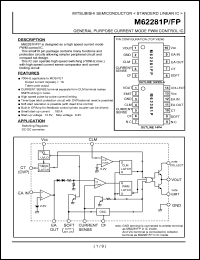 M62281FP datasheet: General purpose current mode PWM control IC M62281FP