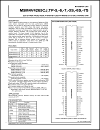 M5M4V4265CJ-6 datasheet: EDO mode 4194304-bit dynamic RAM M5M4V4265CJ-6