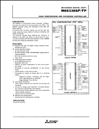 M66330SP datasheet: 8292 x 8-bit line memory M66330SP