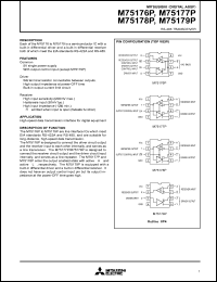 M75177P datasheet: RS-485 transiever M75177P