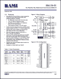 FS6158-01 datasheet: Two-way/four way motherboard clock generator/buffer IC FS6158-01