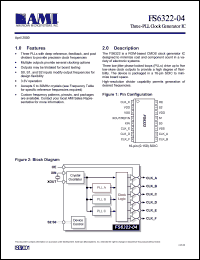 FS6322-04 datasheet: Three-PLL clock generator IC FS6322-04
