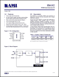 FS6182-01 datasheet: VCXO clock generator IC FS6182-01