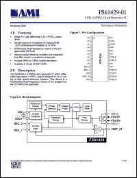 FS61429-01 datasheet: 1-PLL LVPECL  clock generator IC FS61429-01