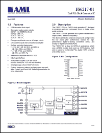 FS6217-01 datasheet: Dual PLL clock generator IC FS6217-01