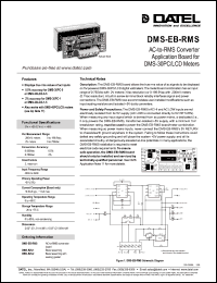 DMS-EB-RMS datasheet: AC to RMS converter application board DMS-EB-RMS