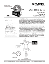 ACA5-20PC-13-DC1-RL datasheet: 1500A  digital-readout LED-display AC ammeter ACA5-20PC-13-DC1-RL